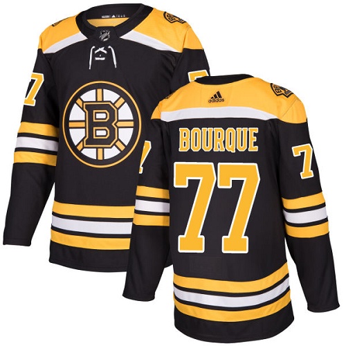 Adidas Men Boston Bruins #77 Ray Bourque Black Home Authentic Stitched NHL Jersey->boston bruins->NHL Jersey